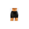Jupe noire en simili cuir mat Sifia